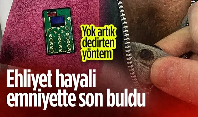 Bafra'da Ehliyet Sınavında Film Karelerini Aratmayan Düzenek