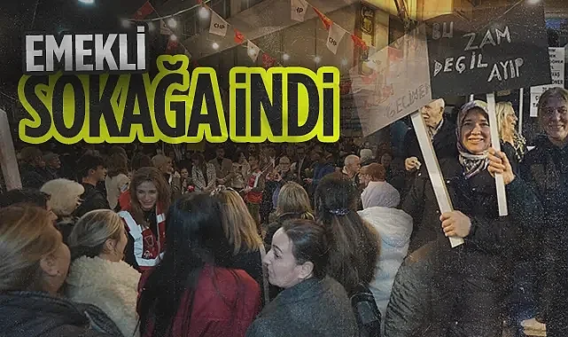 Bafra’da Emekliler Sokağa İndi