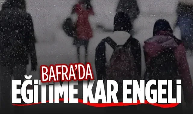 Bafra’da Kar Tatili: Taşımalı Eğitime 1 Gün Ara Verildi!