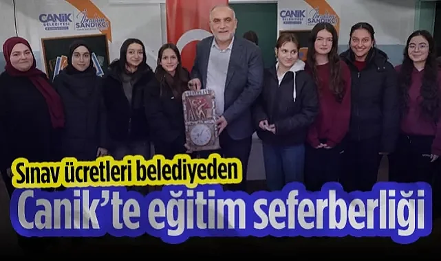 Başkan Sandıkçı Canikli Gençlere Müjdeyi Verdi: Sınav Ücretleri Belediye’den!