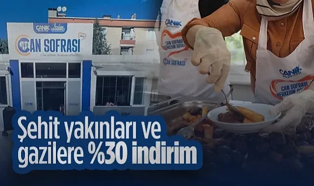 Canik Belediyesi'nden Vefa Adımı: Can Sofrası'nda Şehit Yakınları ve Gazilere %30 İndirim
