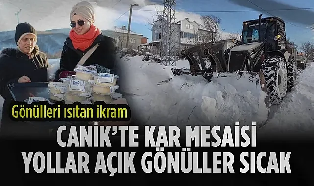 Canik’te Karla Mücadele ve Gönülleri Isıtan İkram