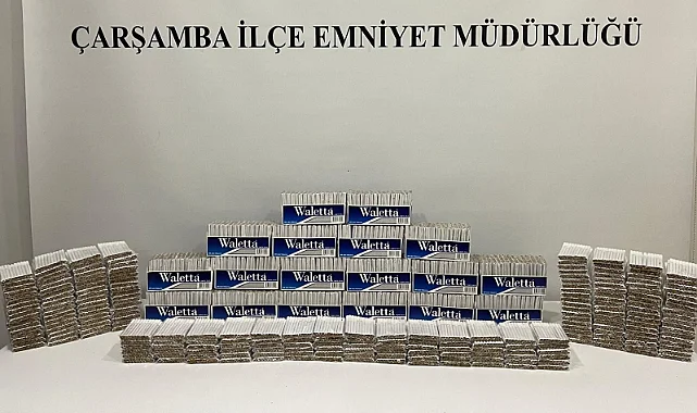 Çarşamba’da Kargo Şubesinde Baskın: Binlerce Doldurulmuş Makaron Yakalandı