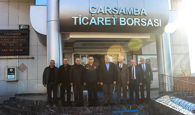 Çarşamba Ticaret Borsası’nda Emniyet Zirvesi: Kurumlar Arası İş Birliği Vurgusu