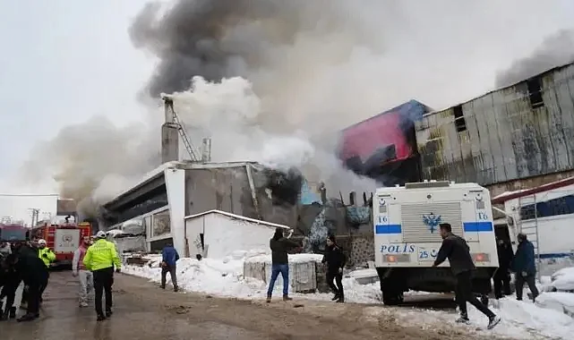Erzurum'da İş Yerinde Patlama ve Yangın: 2 Ölü