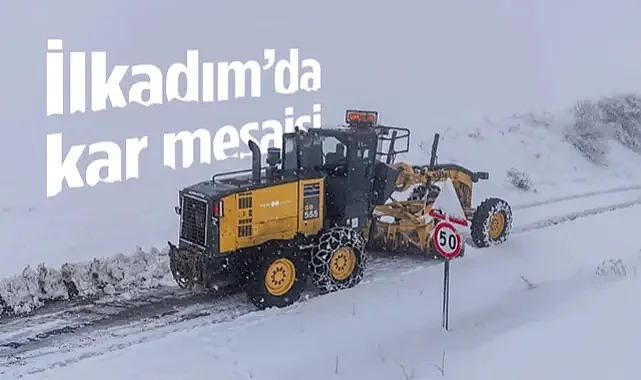 İlkadım Belediyesi'nden Kar Mesaisi