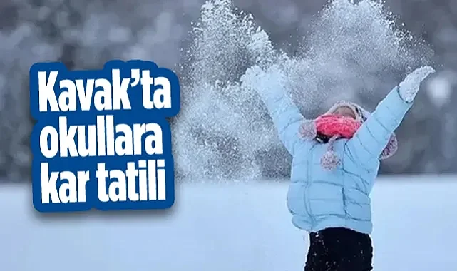 Kavak’ta Okullara Kar Tatili, Hamile Ve Engelli Personele İzin Çıktı