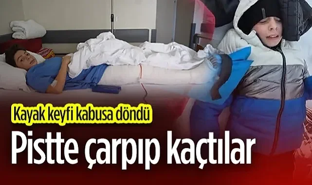 Kayak Keyfi Kabusa Döndü: Pistte Çarpıp Kaçtılar, Kalçası Kırıldı