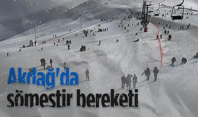 Ladik Akdağ Kayak Merkezi'nde Sömestir Yoğunluğu