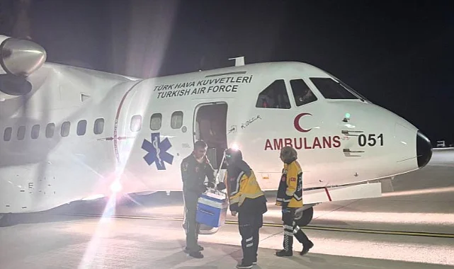 MSB Ambulans Uçakla İzmir'den Samsun'a Organ Nakli Taşıdı