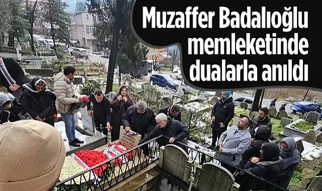 Muzaffer Badalıoğlu Zonguldak'ta Mezarı Başında Anıldı