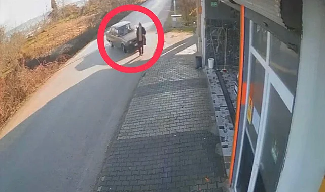 Ordu Ünye'de Otomobilin Çarptığı Yaya Metrelerce Savruldu