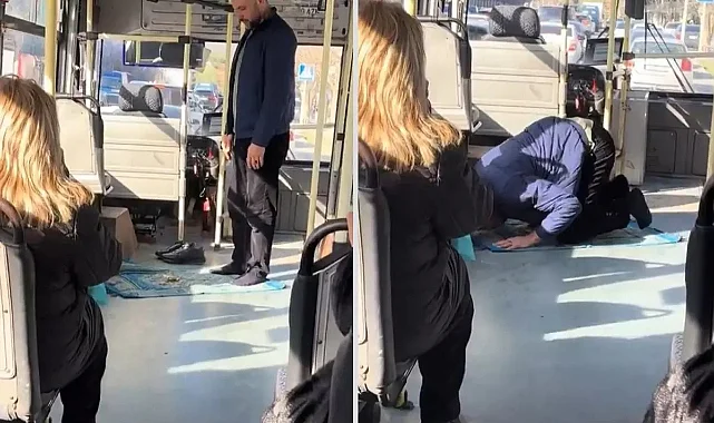 Otobüsü Sağa Çekip Namaza Durdu: Sosyal Medyada Tartışma Çıktı