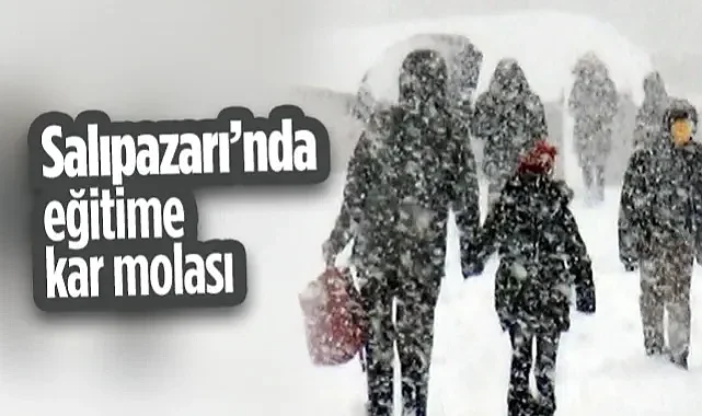 Salıpazarı'nda Eğitime Kar Molası: 2 Ocak Cuma Günü Tüm Okullar Tatil!