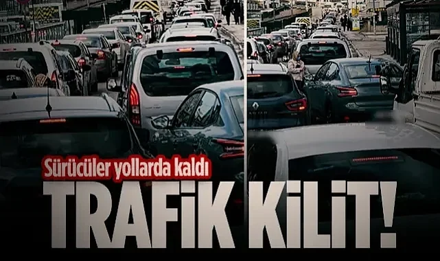 Atakum'da Trafik Felç! Sürücüler Yollarda Kaldı...