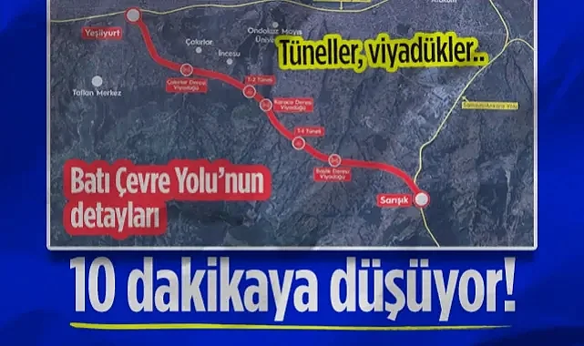 Samsun Batı Çevre Yolu'nun Detayları! Tüneller, Viyadükler, Süre...
