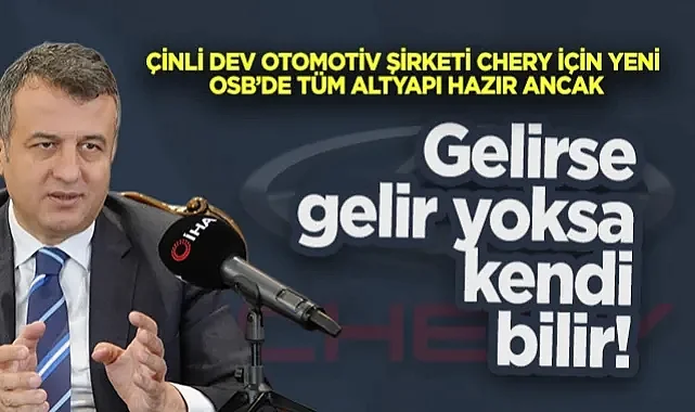 Samsun Büyükşehir Belediye Başkanı Halit Doğan: Chery Gelirse Gelir Yoksa Kendi Bilir!