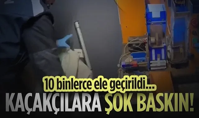 Çarşamba'da Kaçak Sigara İmalathanesine Şok Baskın! Tonlarca Kaçak Ürün Yakalandı...