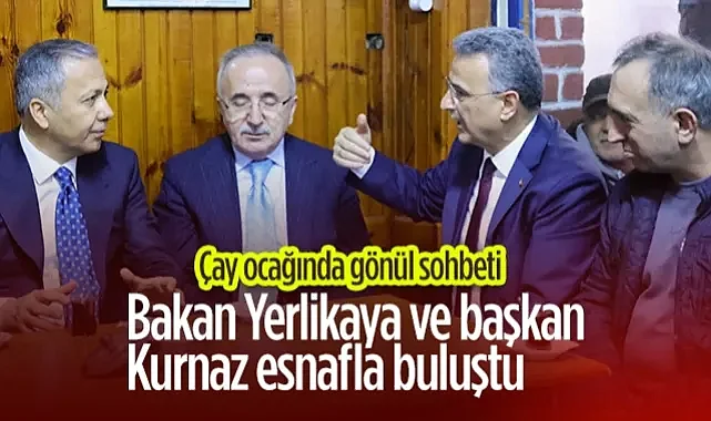 Samsun'da Çay Ocağında Gönül Sohbeti: Bakan Yerlikaya Ve Başkan Kurnaz Esnafla Buluştu