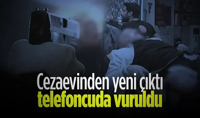 Samsun'da Cezaevinden Yeni Çıkan Şahıs Telefoncuda Vuruldu