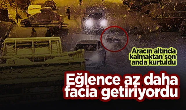 Samsun'da Eğlence Az Daha Facia Getiriyordu: Çocuklar Aracın Altında Kalmaktan Son Anda Kurtuldu