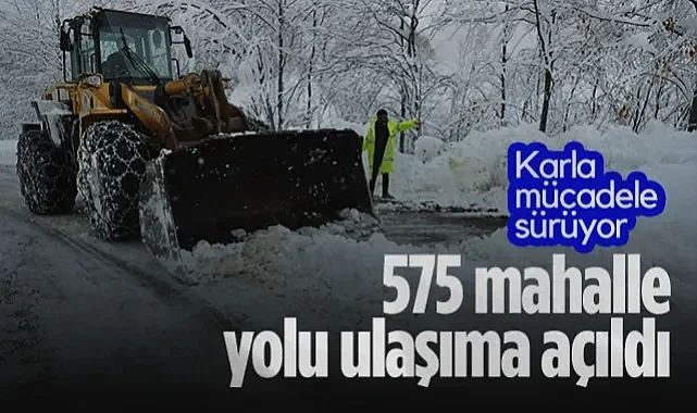 Samsun’da Kar Seferberliği: 575 Mahalle Yolu Yeniden Ulaşıma Açıldı!