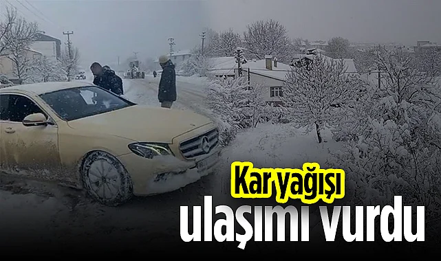 Samsun'da Kar Yağışı Ulaşımı Vurdu