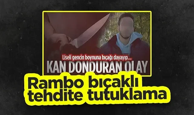 Samsun'da Rambo Bıçaklı Tehdite Tutuklama