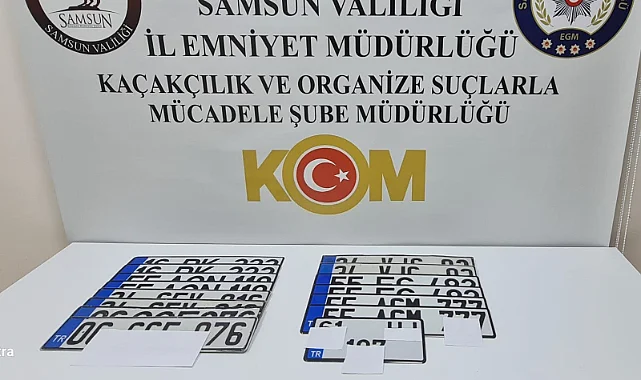 Samsun'da Sahte Plaka Operasyonu: 2 Gözaltı