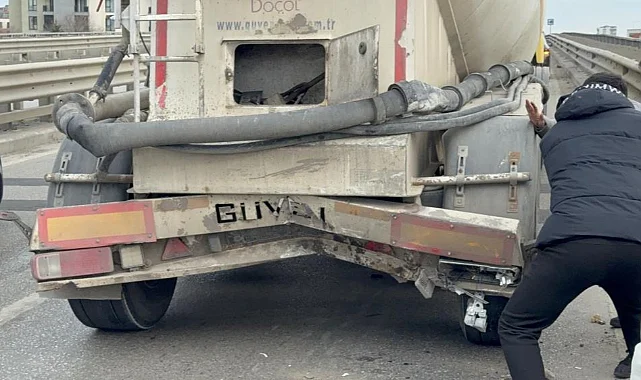 Samsun’da Trafik Kazası: Otomobil Çimento Tankerine Çarptı