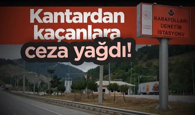 Samsun'da Kantardan Kaçan Kamyonlara Ceza Yağdı