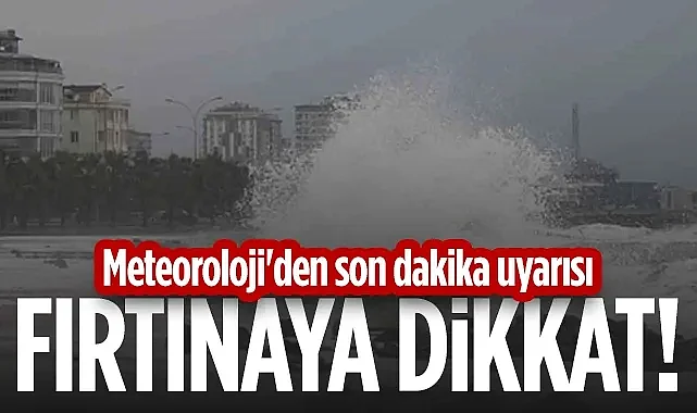 Meteoroloji'den Samsun'a Son Dakika Uyarısı! Fırtınaya Dikkat...
