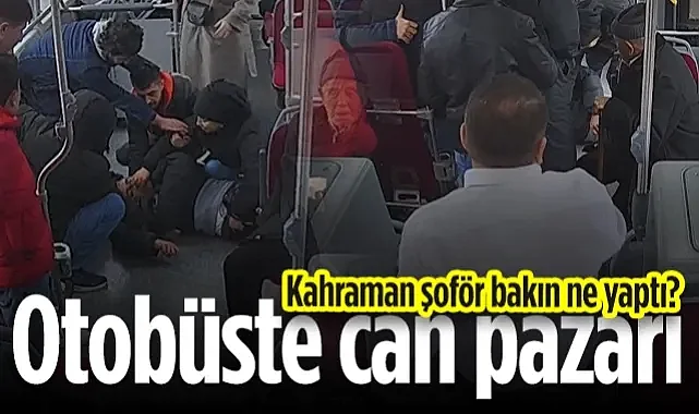 Otobüste Can Pazarı! Kahraman Şoför Bakın Ne Yaptı?