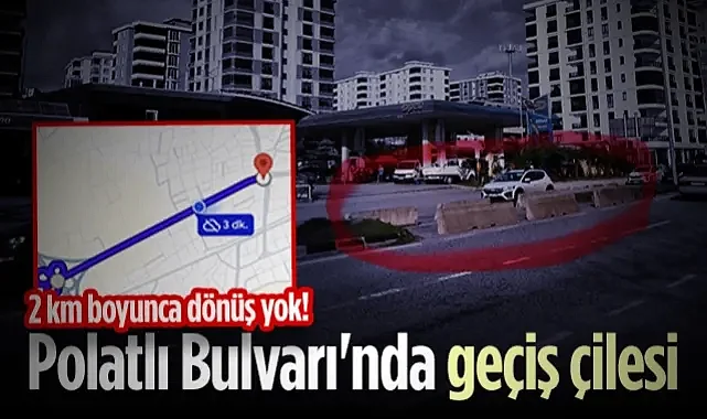 Samsun Polatlı Bulvarı'nda Sürücülerin Geçiş Çilesi: 2 Kilometre Boyunca Dönüş Yok
