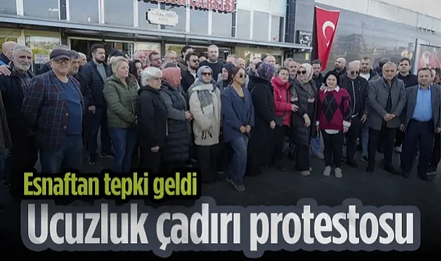 Samsunlu Esnaftan Ucuzluk Çadırı İstemiyoruz Protestosu