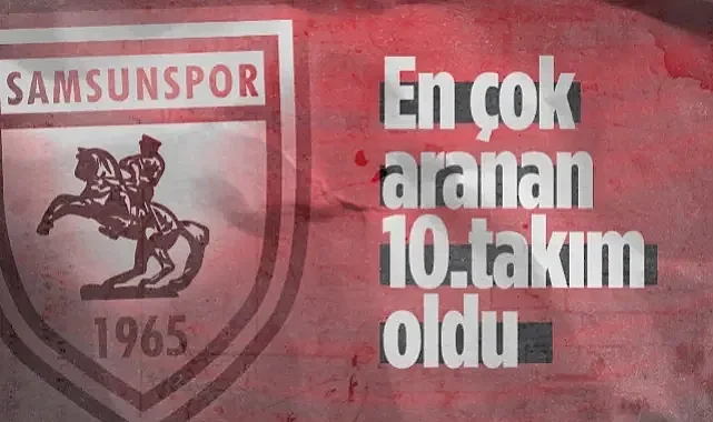 Samsunspor 2025'te En Çok Aranan 10. Takım Oldu