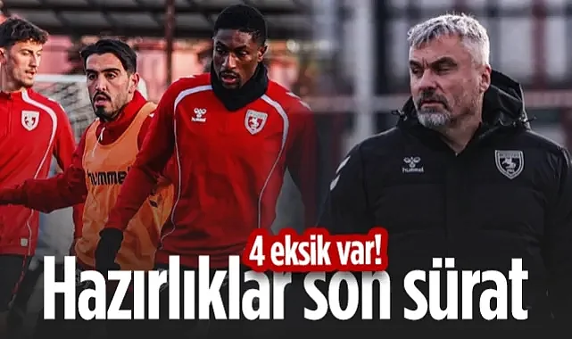 Samsunspor Kocaelispor Maçı Hazırlıklarını Sürdürüyor: 4 Eksik Var