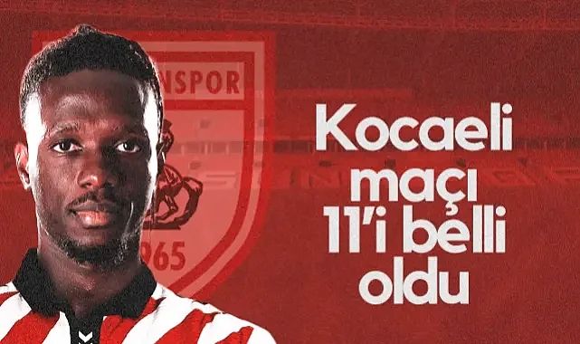 Samsunspor - Kocaelispor Maçı İlk 11'ler Belli Oldu