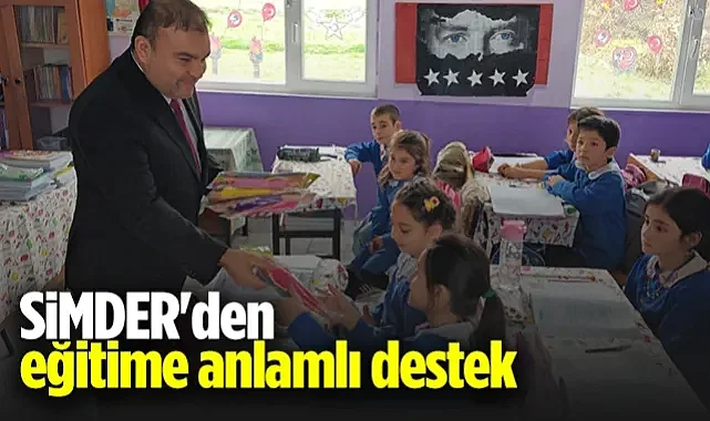 SİMDER'den Eğitime Anlamlı Destek: Başkan Sezgin 55 Öğrenciye Bot ve Mont Hediye Etti