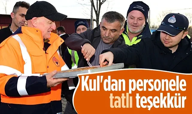 Terme Belediye Başkanı Şenol Kul’dan Kar Ekiplerine Baklavalı Teşekkür