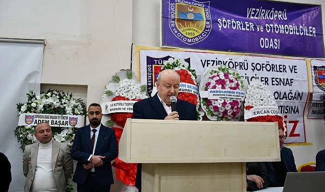 Vezirköprü Şoförler Odası'nda Adem Başar Güven Tazeledi