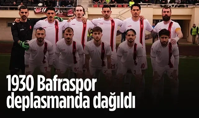 1930 Bafraspor Deplasmanda Dağıldı