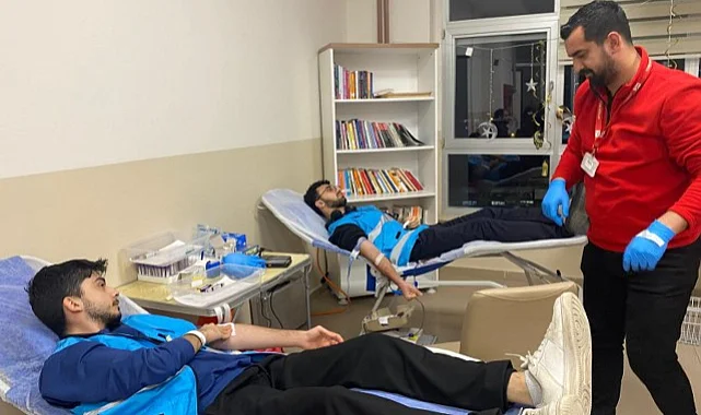 Alaçam'da Öğrenci Yurdunda Kızılay Kan Bağışı Etkinliği