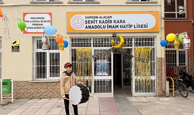 Alaçam'da Ramazan Öncesi Okullar Süslendi