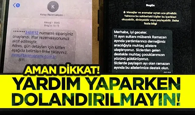 Aman Dikkat! Yardım Yaparken Dolandırılmayın