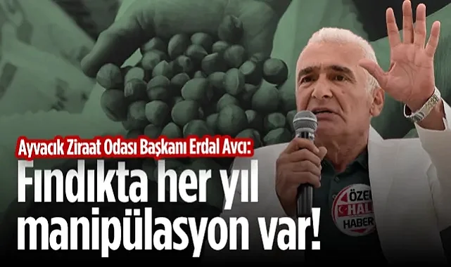 Ayvacık Ziraat Odası Başkanı Erdal Avcı: Fındıkta Her Yıl Manipülasyon Var!