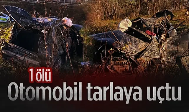 Bafra'da feci kaza: Kontrolden çıkan otomobil tarlaya uçtu, 1 ölü