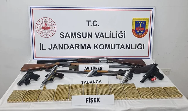 Canik'te Havaya Ateş Eden Şüphelilere Baskın: Evden Cephanelik Çıktı
