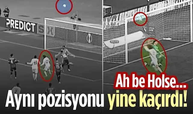 Samsunspor'da Dejavu! Holse Aynı Pozisyonu Yine Kaçırdı...