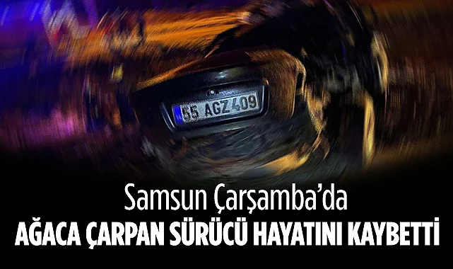 Çarşamba'da Feci Kaza: Ağaca Çarpan Sürücü Hayatını Kaybetti